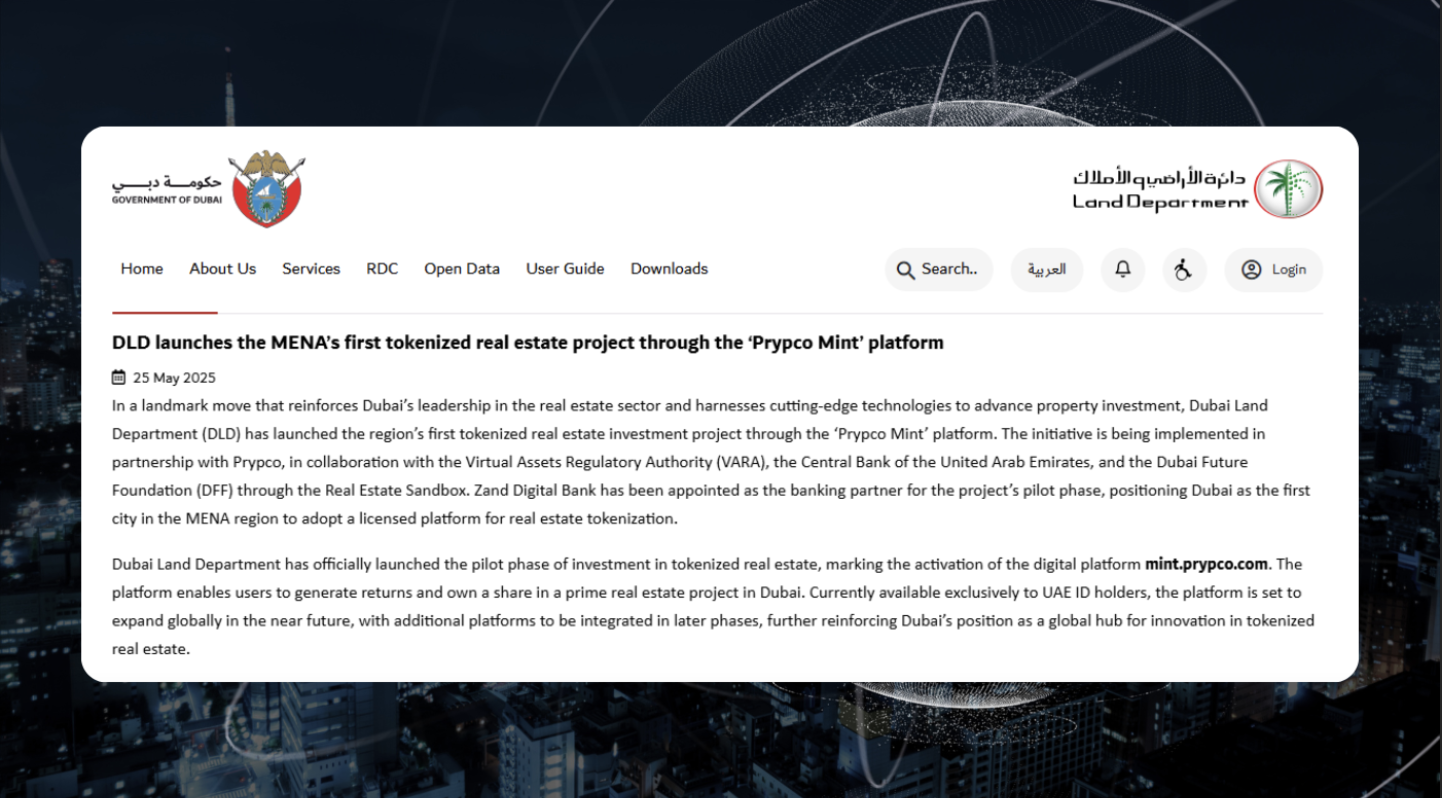 Dubai’s Tokenized Real Estate Revolution Takes Off 